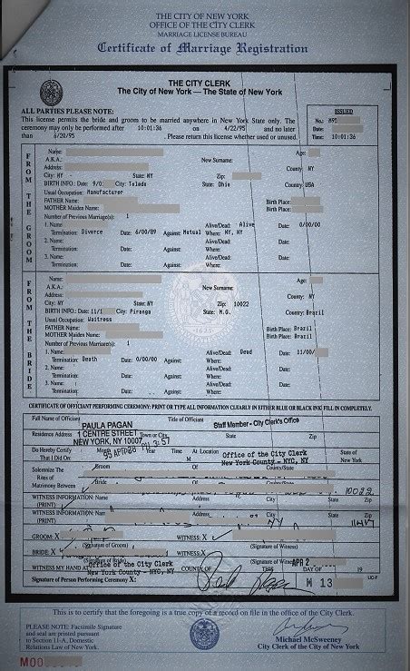 city clerk nyc|certified copy of marriage certificate nyc.